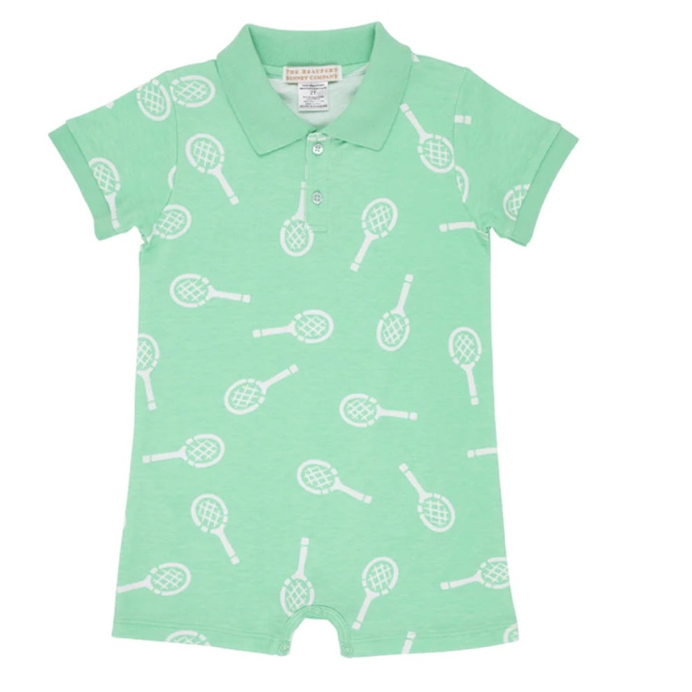 TBBC Beaufort Bonnet Co boys Racquet romper 3T 2T